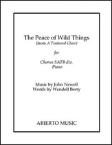 The Peace of Wild Things SATB choral sheet music cover